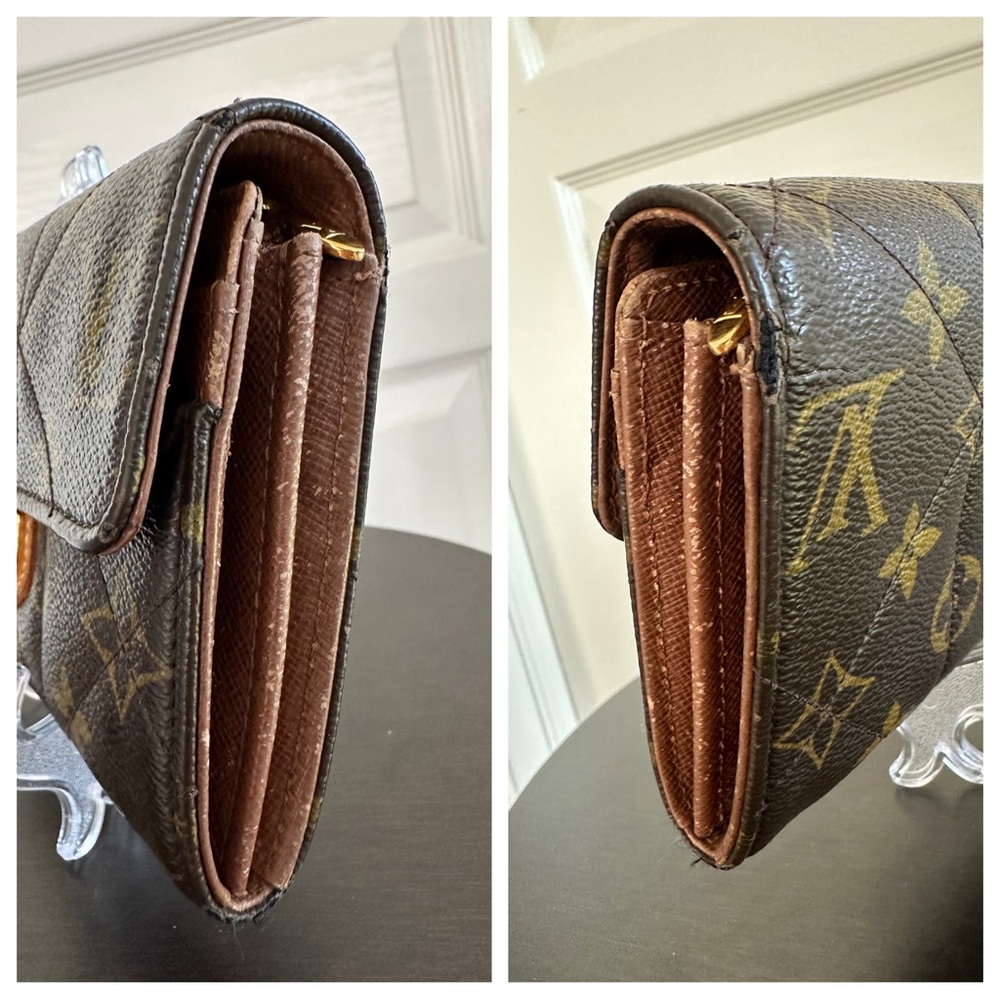 Louis Vuitton Monogram Etoile Portefeuille Sarah Wallet Dust Bag Box Authentic - Picture 5 of 14